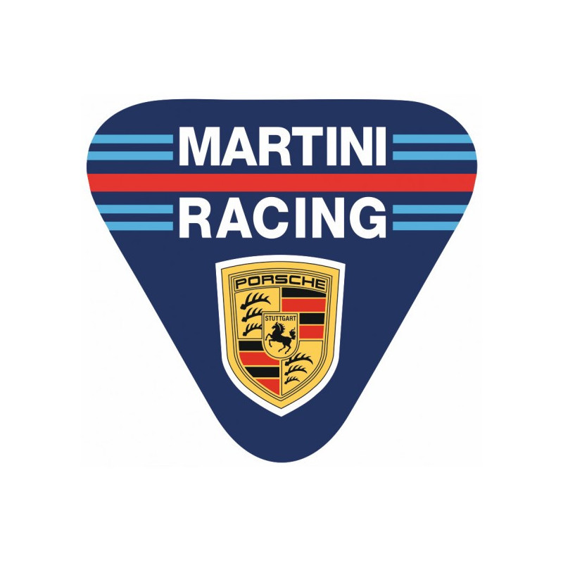 STICKER PORSCHE logo triangle Martini L 100 H 100 mm