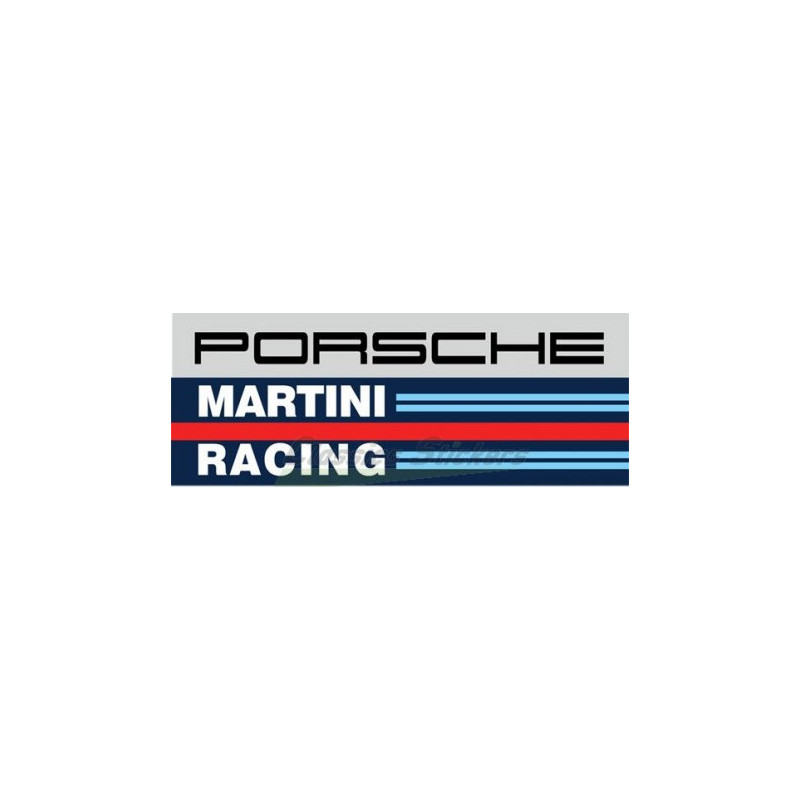 STICKER PORSCHE martini racing H L 100 H 40 mm