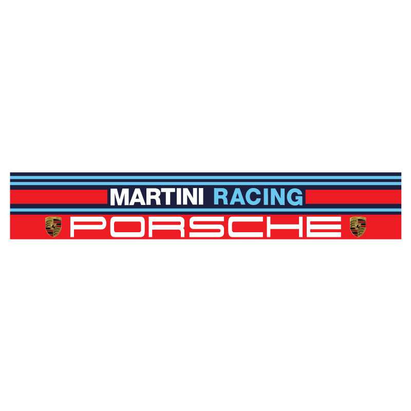 STICKER PORSCHE martini-racing-porsche L 1300  h 220 mm