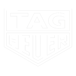 STICKER TAG HEUER logo blanc L 128 H 110 mm