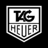 STICKER TAG HEUER logo noir fond blanc L 128 H 110 mm