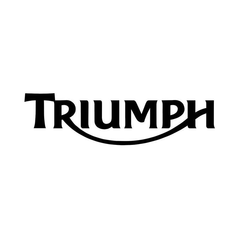 STICKER TRIUMPH logo noir L 100 H 30 mm