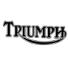 STICKER TRIUMPH logo noir liseret blanc L 100 H 30 mm