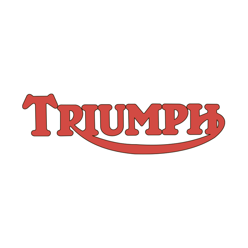 STICKER TRIUMPH logo rouge L 100 H 30 mm