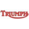 STICKER TRIUMPH logo rouge L 100 H 30 mm