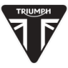 STICKER TRIUMPH logo triangle noir L50 H 45 mm