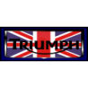 STICKER TRIUMPH logo union jack L 130 H 50 mm