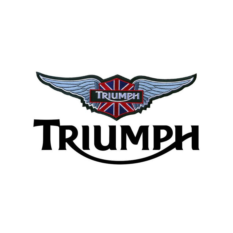 STICKER TRIUMPH motorbike L 100 H 65 mm