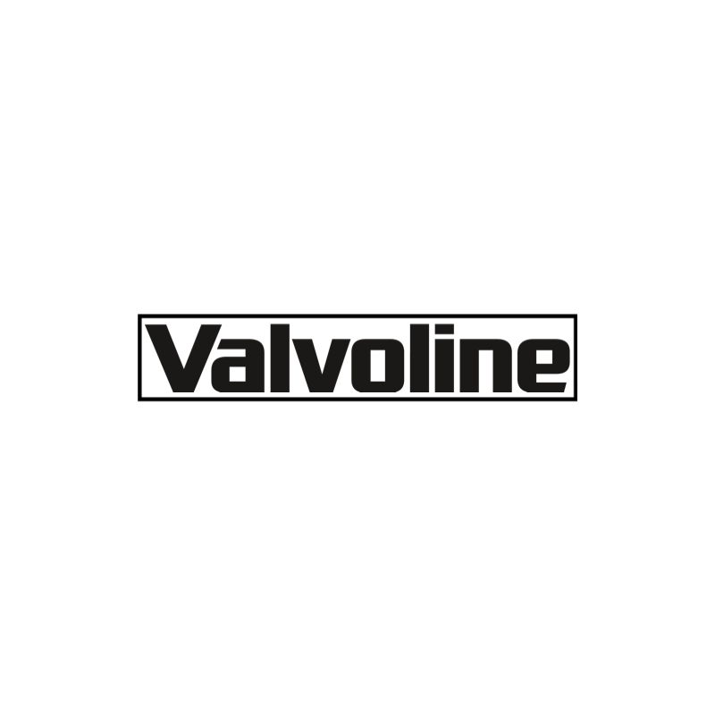 STICKER VALVOLINE lettrage cadre noir L 100 H 20 mm