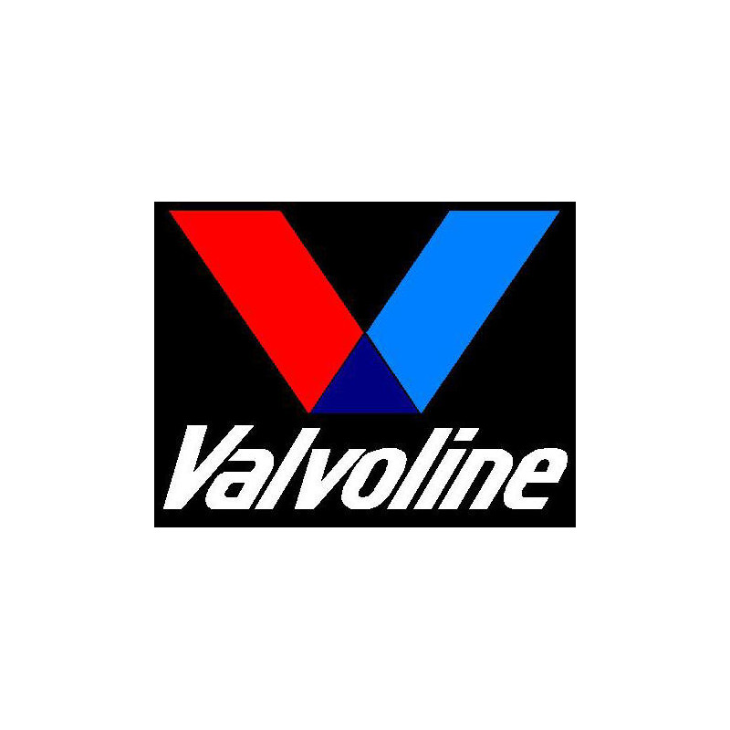 STICKER VALVOLINE logo fond noir L 100 H 80 mm