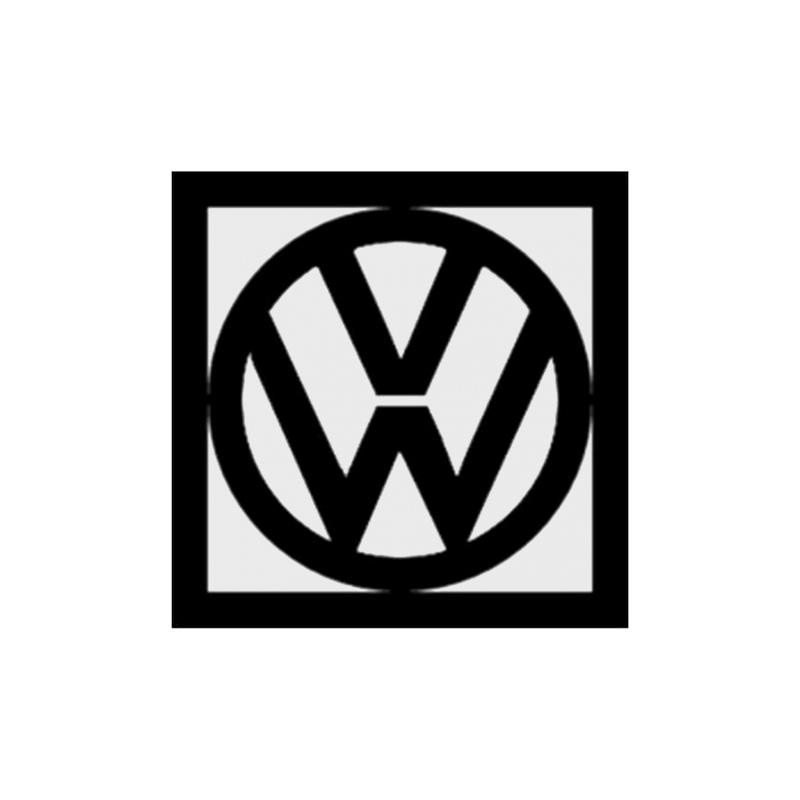 STICKER VOLKSWAGEN logo 1960 L 50 H 50 mm