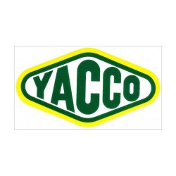 Autocollant YACCO logo 2 L 100 H 55  mm