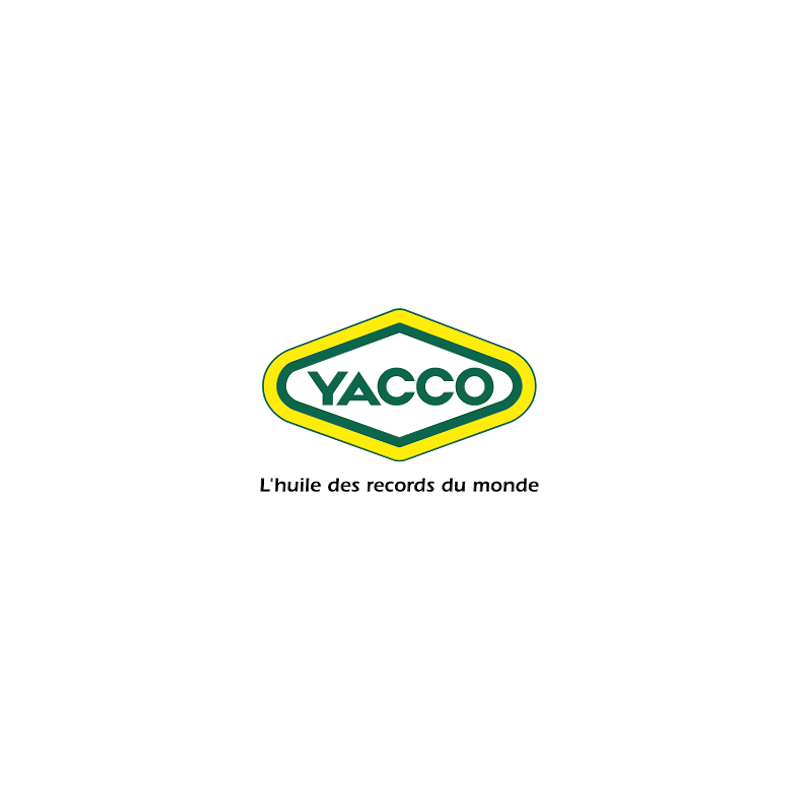 STICKER YACCO logo huile record monde L 100 H 65 mm