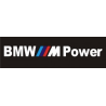 Autocollant BMW logo M Power lettre blanche  L175 H 20 mm