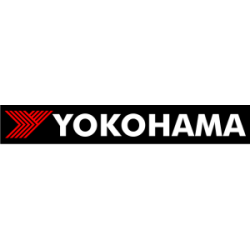 STICKER YOKOHAMA logo fond noir L 100 H 14 mm