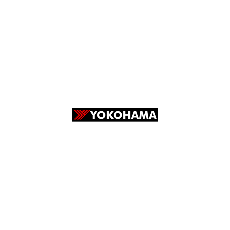 STICKER YOKOHAMA logo fond noir L 100 H 14 mm