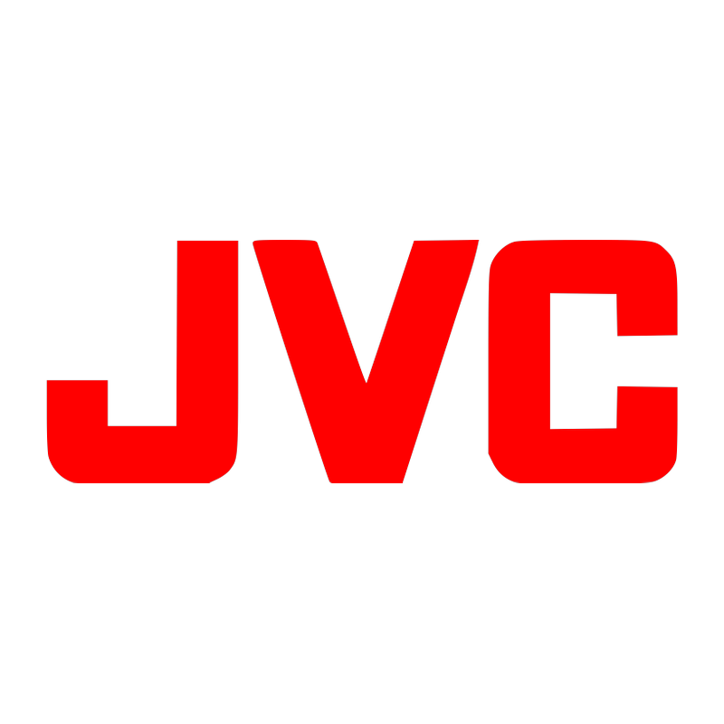 STICKER JVC logo rouge L 105 H 40 mm