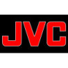 STICKER JVC logo rouge/noir L 105 H 40 mm