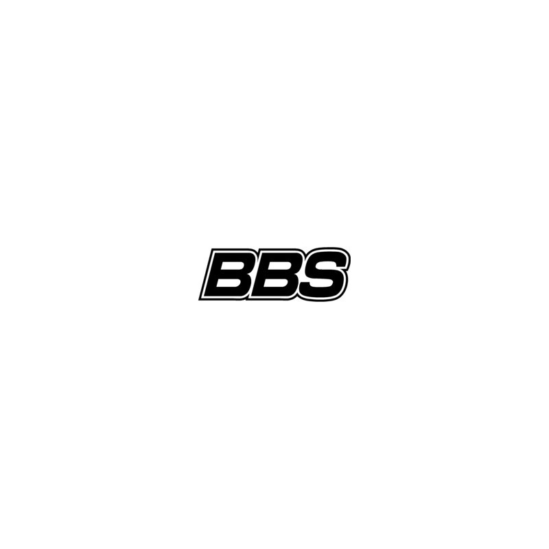 STICKER BBS-logo lettre L 110 H 40 mm