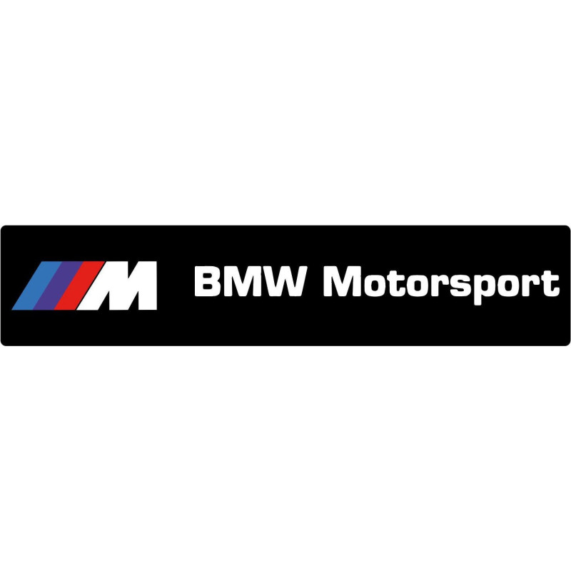 STICKER BMW-MOTOSPORT-noir L 100 H 40 mm