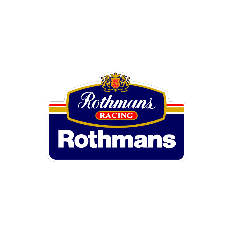 STICKER ROTHMANS-logo r L155 h 100 mm