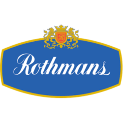 STICKER ROTHMANS logo bleu c L 130 H 70 mm