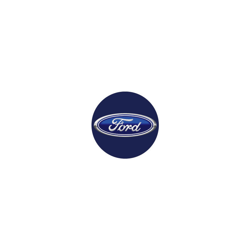 STICKER FORD-centre de roue bleu diam 55 mm