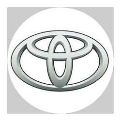 STICKER TOYOTA centre de roue gris diam 55 mm