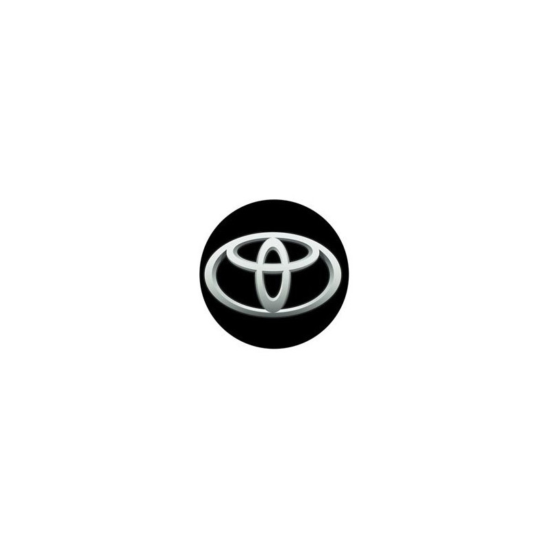 STICKER TOYOTA centre de roue noir diam 55 mm