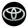 STICKER TOYOTA centre de roue noir diam 55 mm