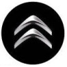 STICKER CITROEN centre de roue chevron noir diam 50 mm