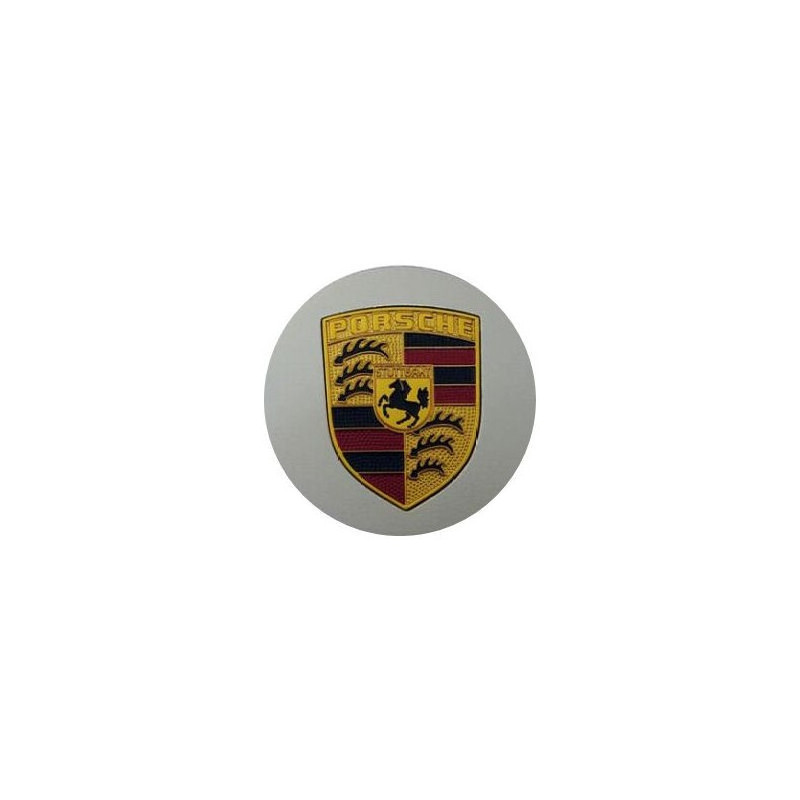 STICKER PORSCHE centre de roue -944-944-ecusson argent