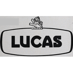 STICKER LUCAS embleme L 125 H 70 mm