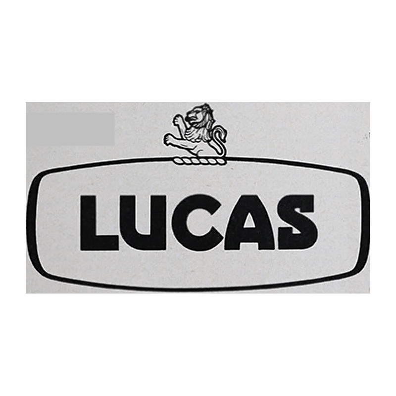 STICKER LUCAS embleme L 125 H 70 mm