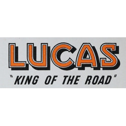 STICKER LUCAS king of the raod  L 150 H 60 mm