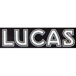 STICKER LUCAS logo noir L 100 H 27 mm