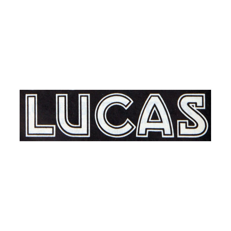 STICKER LUCAS logo noir L 100 H 27 mm