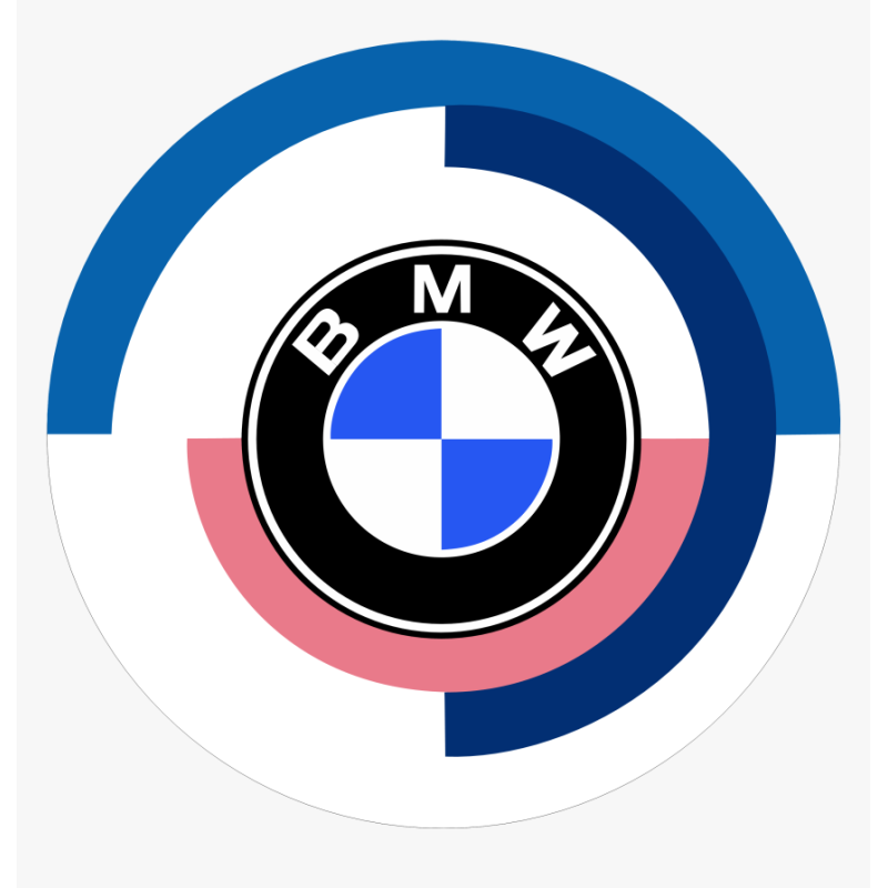 Autocollant BMW Logo vintage Diam 50 mm