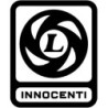 STICKER INNOCENTI Leyland 1972 noir L 70 H 85 mm