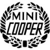 STICKER MINI COOPER Lauriers noir-L 100 H 95 mm