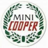 STICKER MINI COOPER vert centre roue diam 50 mm