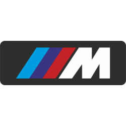 Autocollant BMW logo M L40 H15 mm