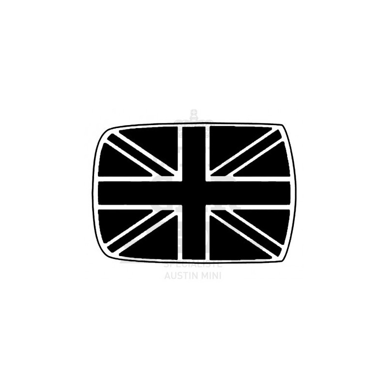 STICKER MINI Union Jack noir/blanc L 1400 l 950 mm