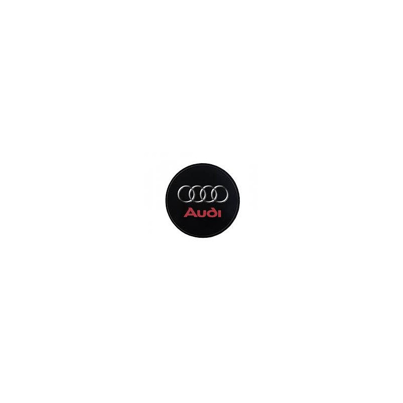 STICKER AUDI centre de roue noir diam 55 mm