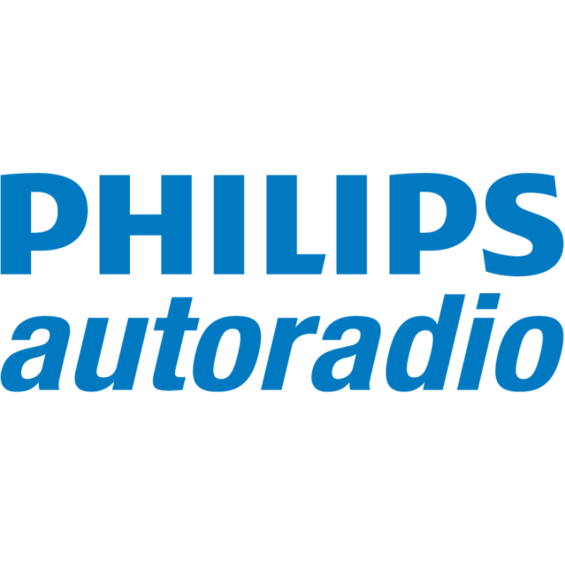 STICKER PHILIPS logo  AUTORADIO L 335 H 130 mm