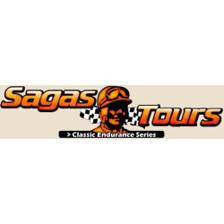 STICKER SAGASTOURS logo classics endurance series  L 100 H 25 mm