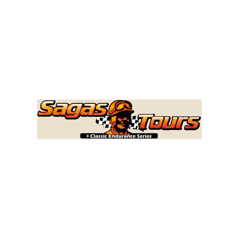 STICKER SAGASTOURS logo classics endurance series  L 100 H 25 mm