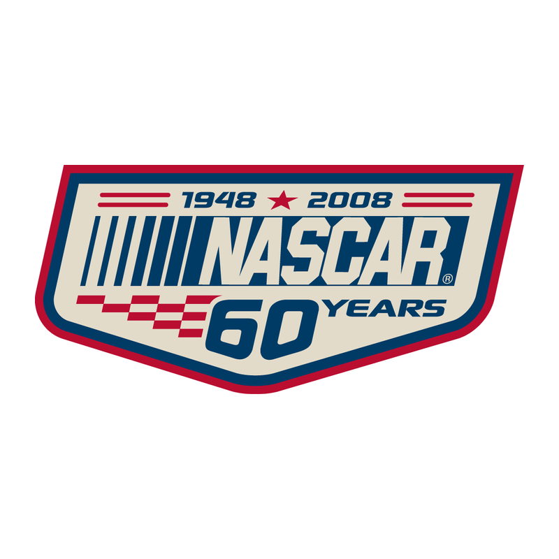 STICKER NASCAR 60 ans L 100 H 47 MM