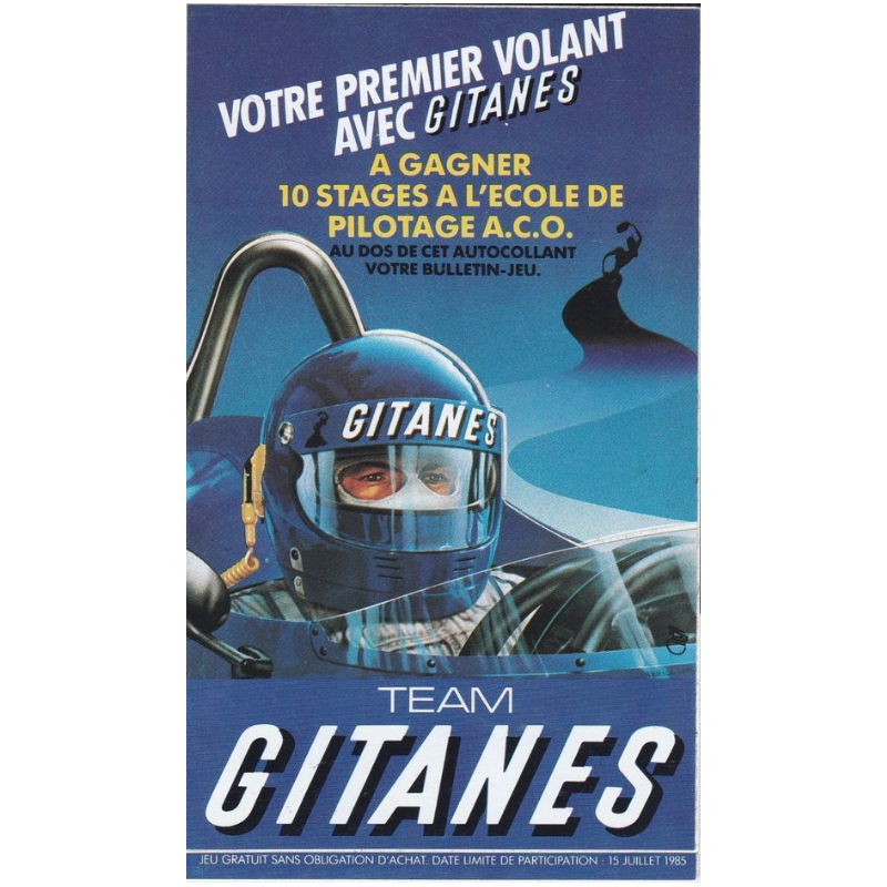 STICKER GITANES team jeu stage pilotage 1985 L 100 h 170 mm.png