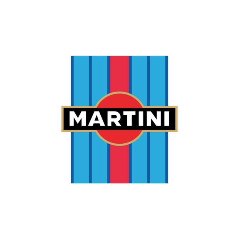 STICKER LANCIA MARTINI bande Autocollant L 910 H 1000  mm